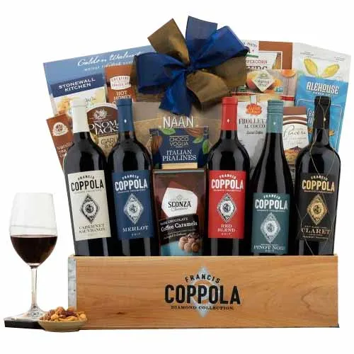 Glorious Happy Holiday Wine with Gift Hamper