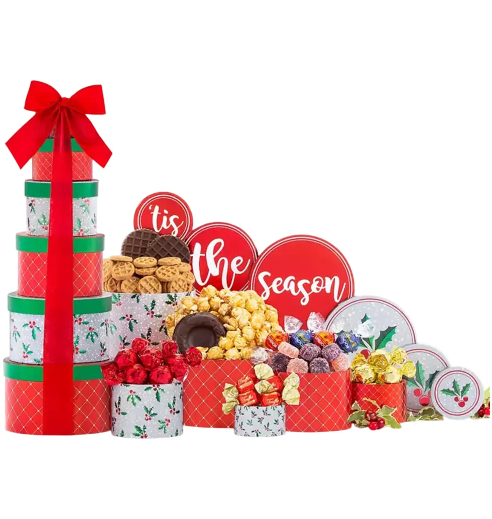 Deliciously Festive Chocolate Tower