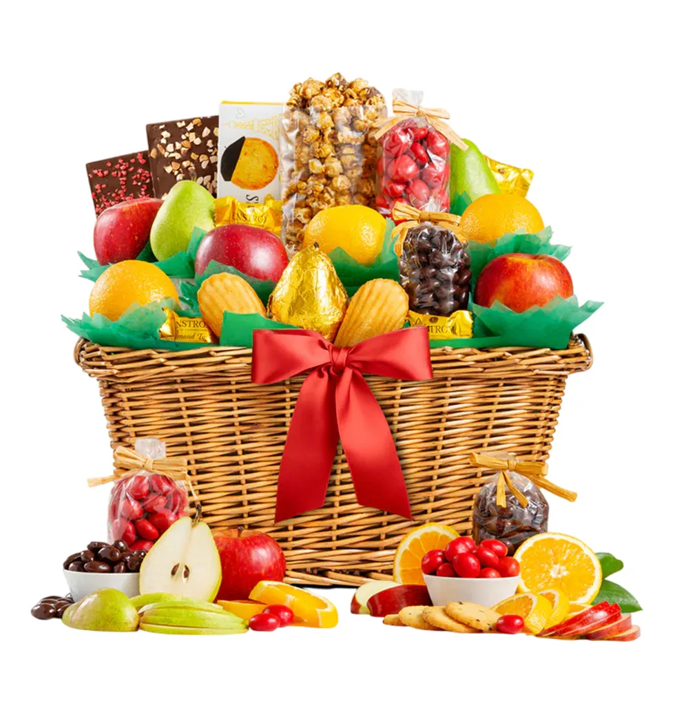 Luxurious Seasonal Fruit Gift Basket