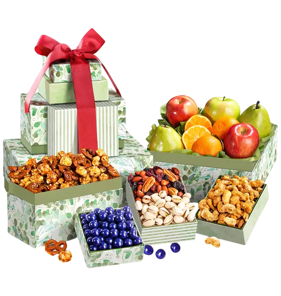Delectable Snack Tower Surprise
