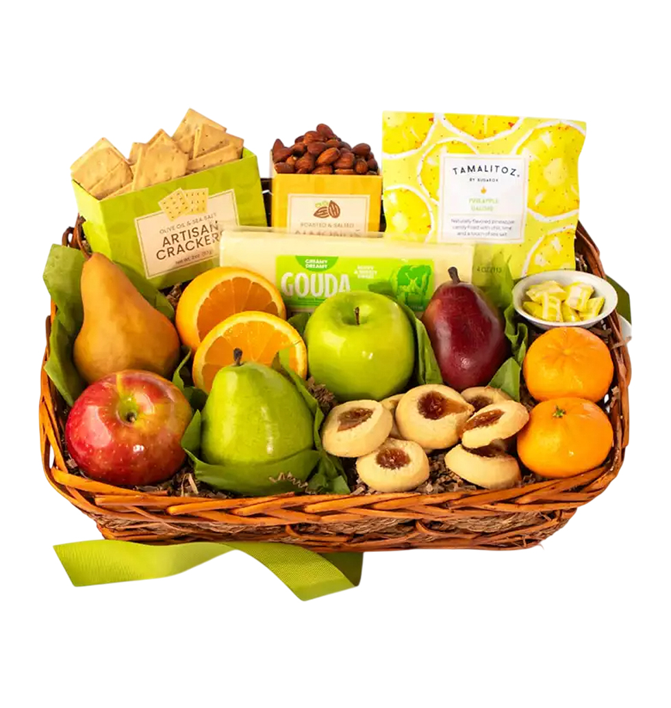 Premium Fruit, Nuts & Cheese Combo
