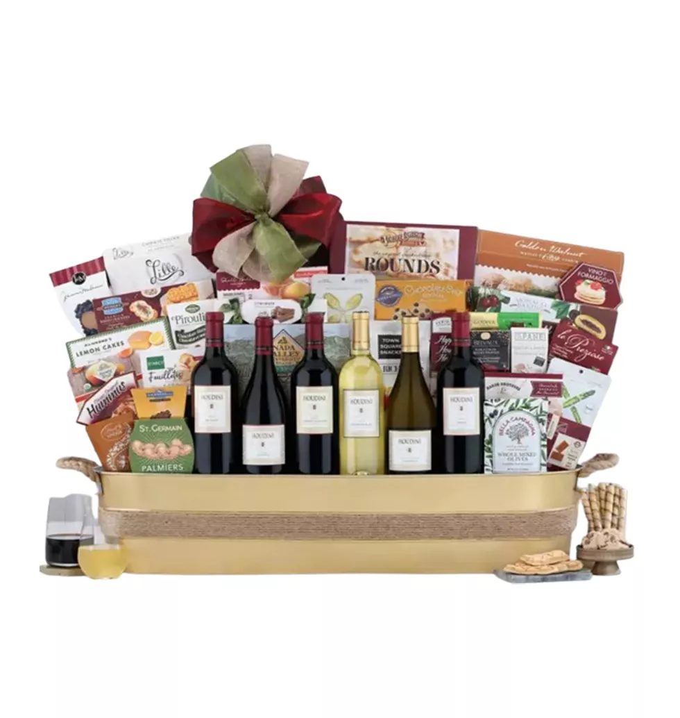 Luscious Wine and Cheese Gift