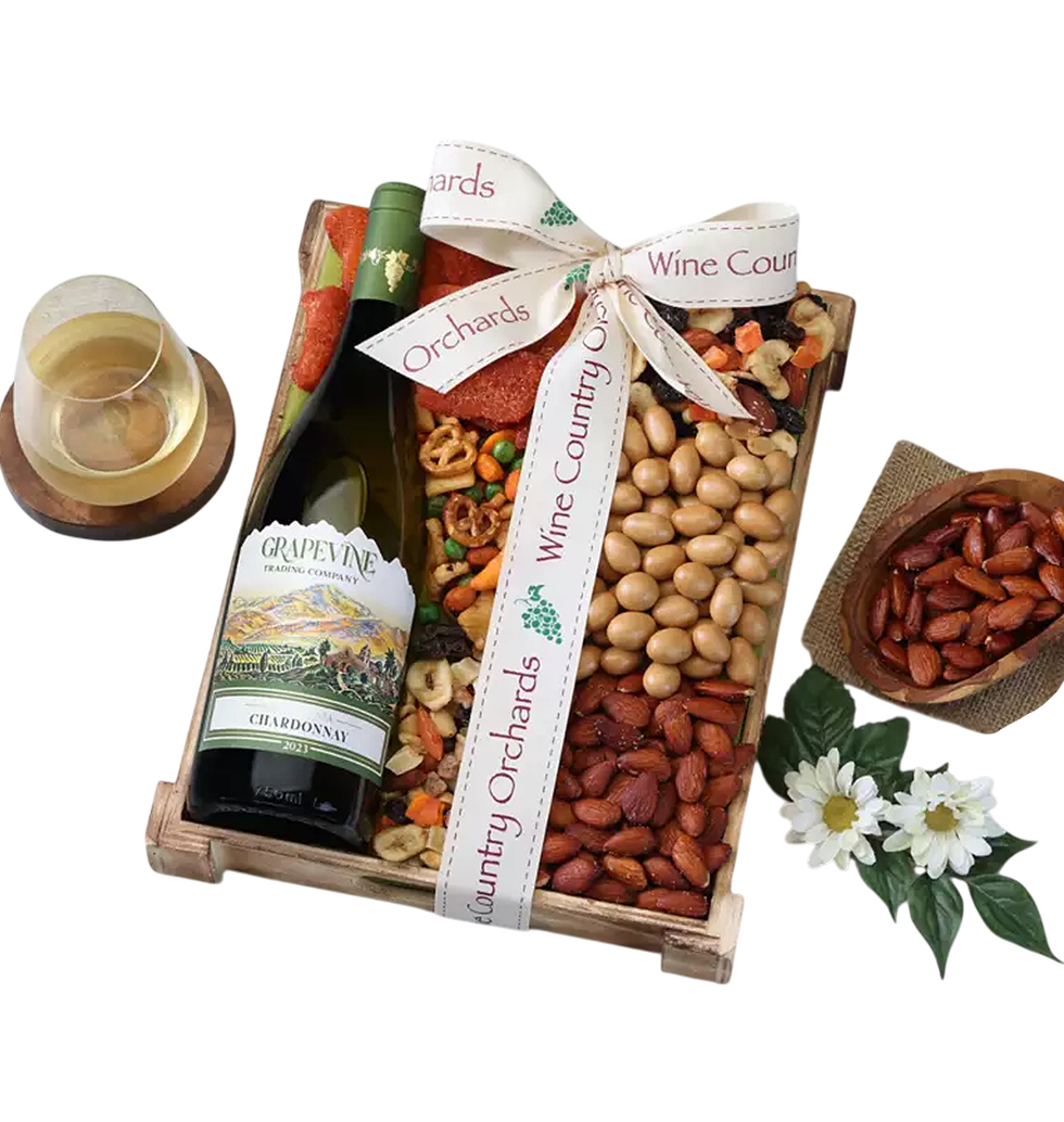 Gourmet Chardonnay & Nut Bundle