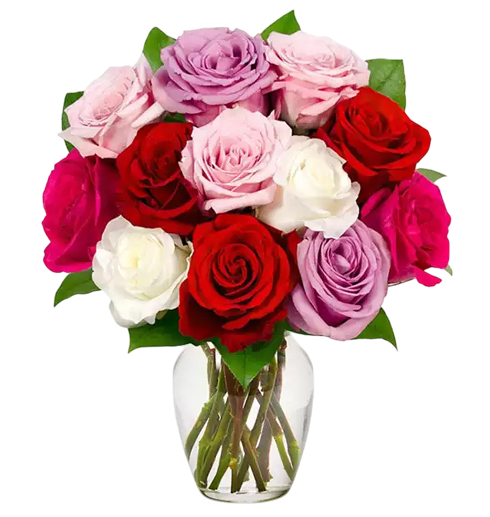 Signature Multicolor Rose Gift Set