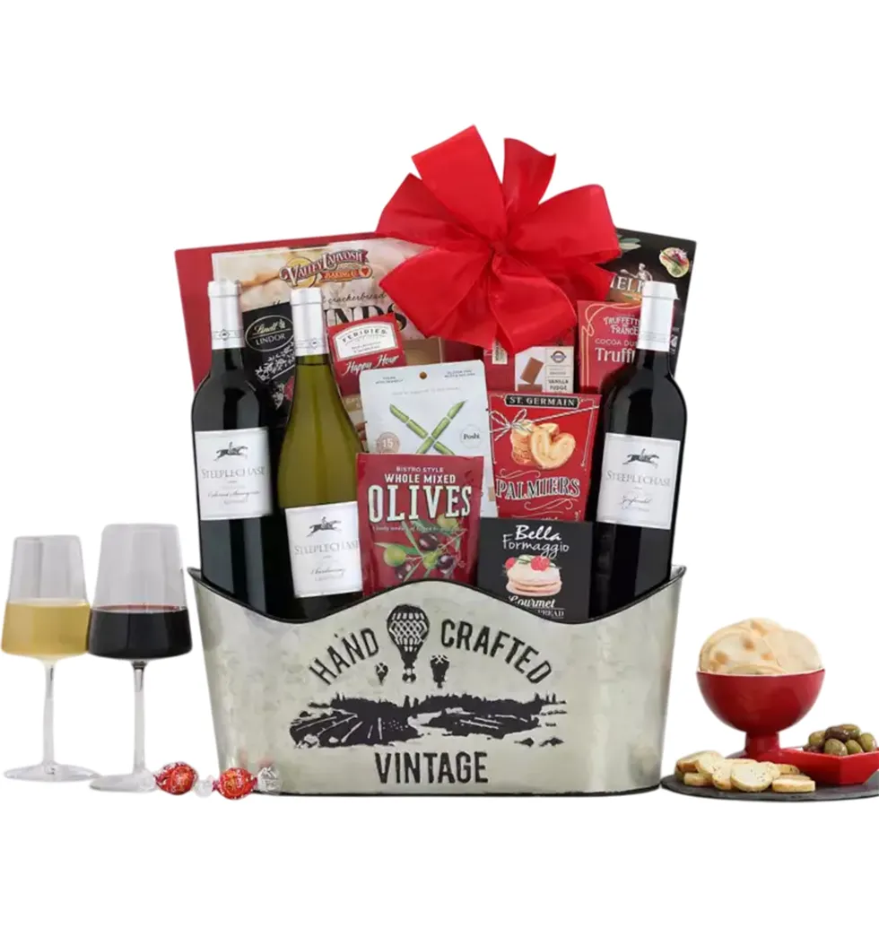 Triple Wine Artisan Treats Set