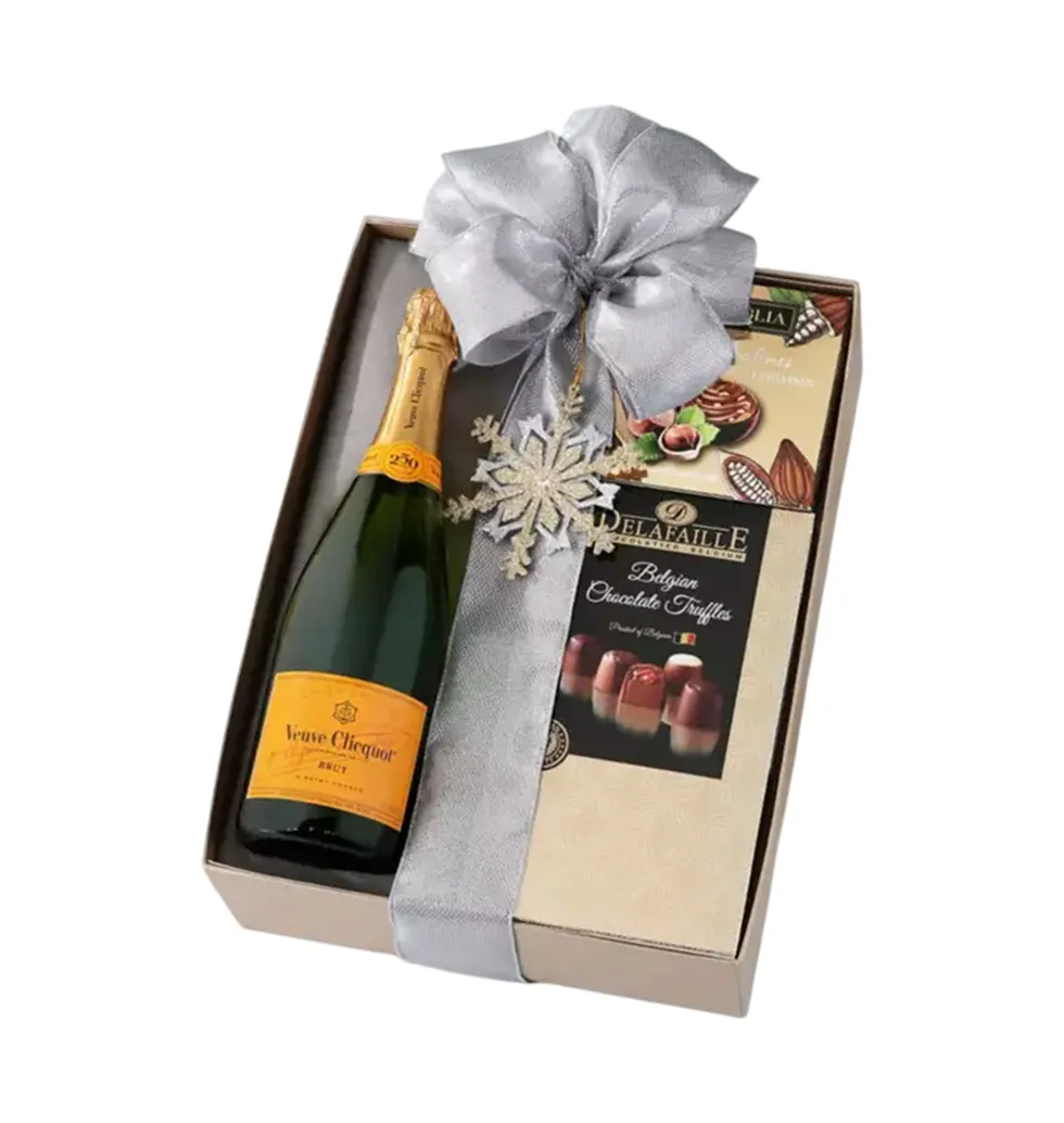 Premium Christmas Champagne & Chocolate Gift