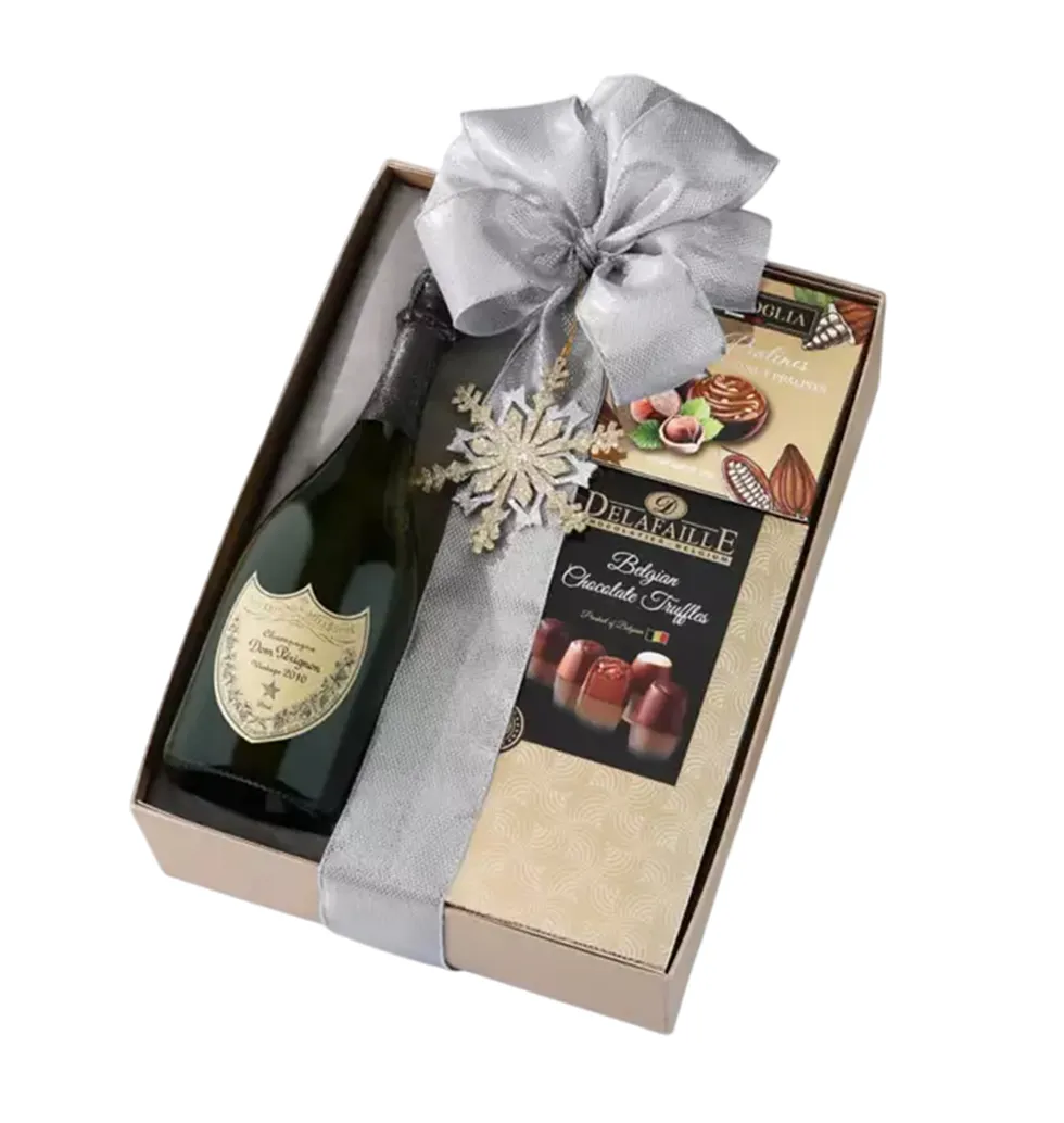 Majestic Christmas Champagne & Chocolates Gift