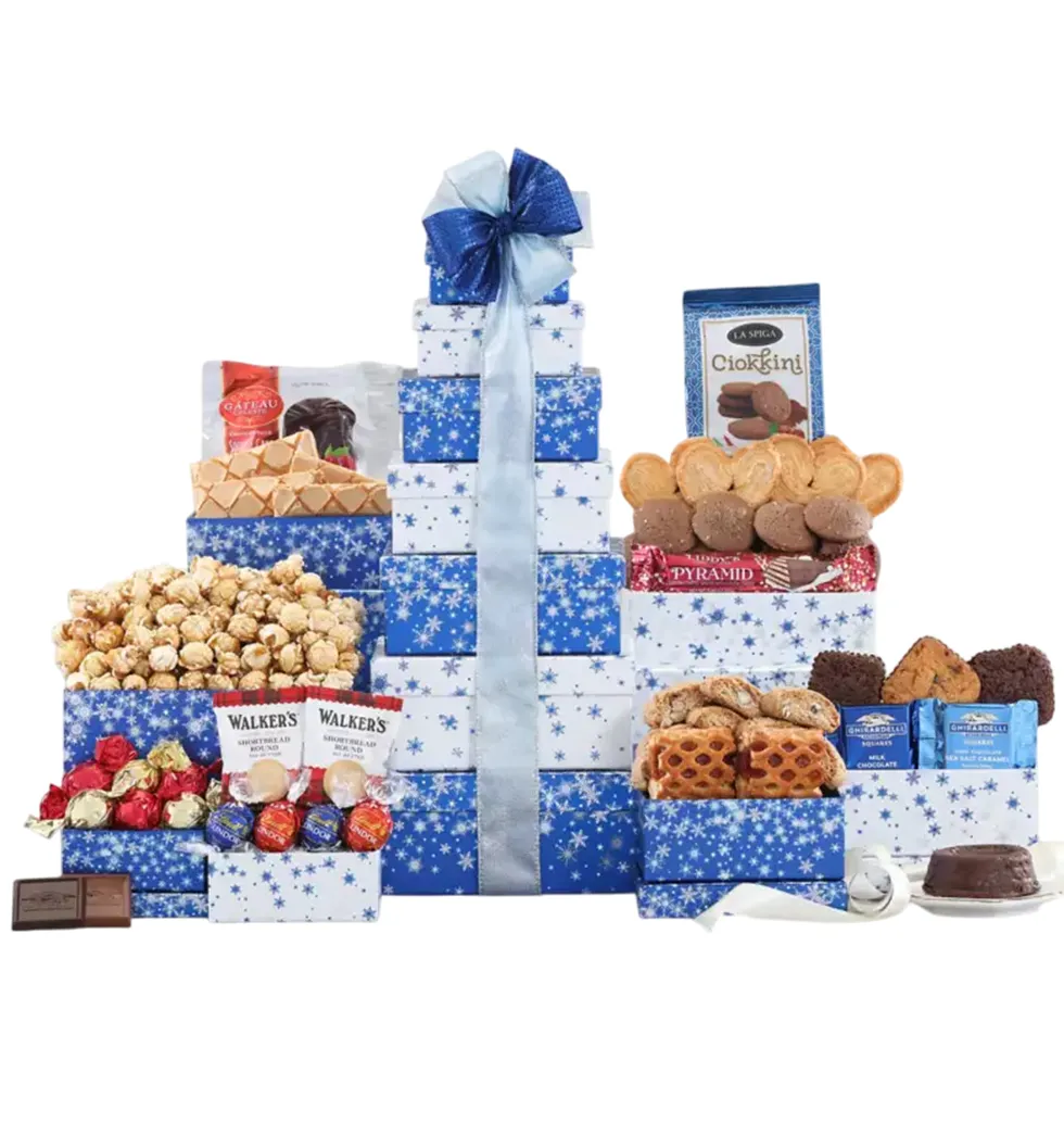 Festive Frosty Flavors Treat Tower