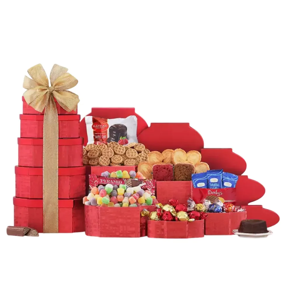 Festive Delights Chocolate & Cookie Stack