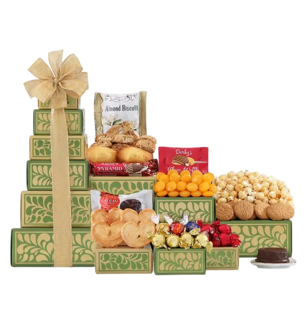 Delectable Festive Treats Gift Tower