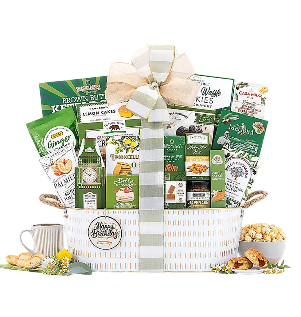 Birthday Gourmet Treats Basket