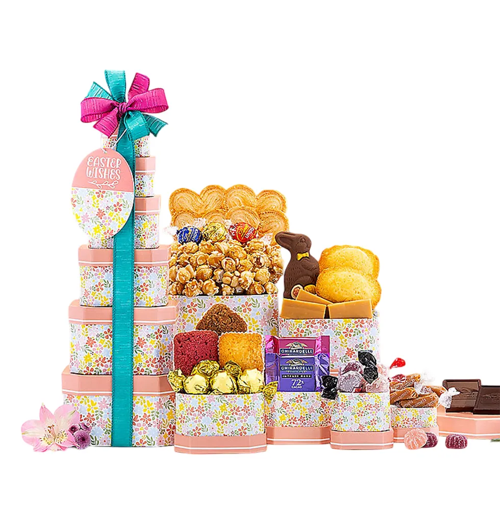 Floral Easter Gift Stack